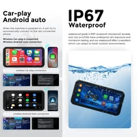 NaviFly 6.25inch Portable Motorcycle Carplay GPS Navigation Android Auto IP67 Waterproof LCD Display Front and Rear Dual Camera - Image 2