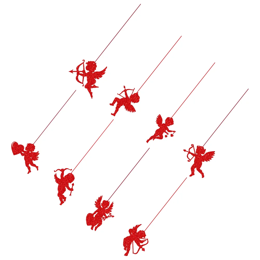 

Valentines Day Decoration Hanging Cupid Pendants Valentines Wedding Hanging Decorations Red Color