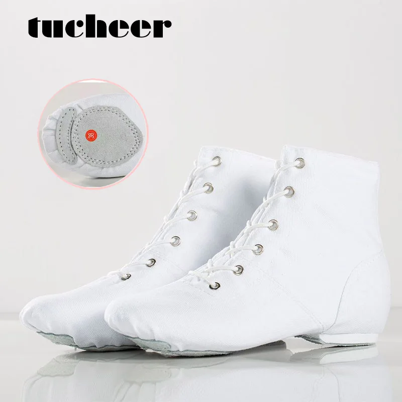 

Woman Canvas Jazz Dancing Shoes Flat Ballet Boots Practice Dancing Shoes