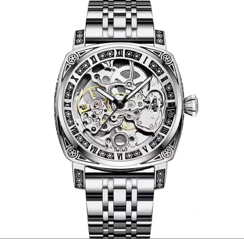 sports-men's-watch-steel-band-watches-mechanical-watch-skeleton-design-business-wristwatch