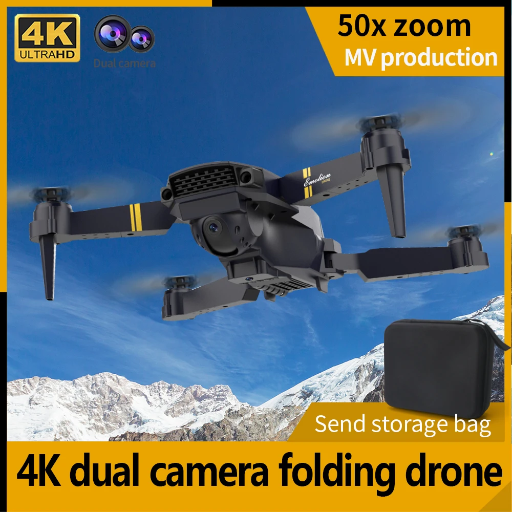 와이파이 FPV 접이식 고도 유지 미니 RC 드론, 4K 카메라, 원 클릭 리턴 리모컨 쿼드콥터 드론, RC 헬리콥터 선물