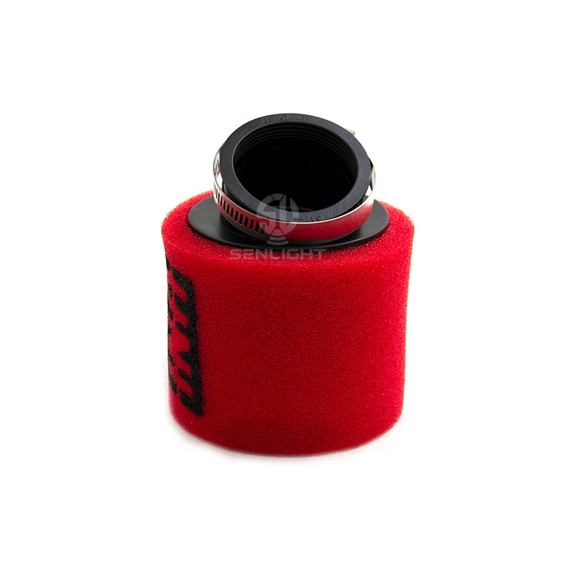 Filtro de ar de espuma vermelho para motocicleta, para gy6 50 110 150 200cc, limpador de esponja, scooter, dirt pit bike, atv, acessório de motocicleta 35-55mm
