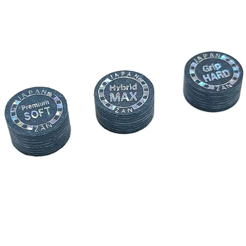 Chinese 14mm Pool Billiard cue tips in Premium SOFT/Hybrid MAX/Grip HARD billiard accessories 2pcs billiard accessories billiard cue tips pool cue tips
