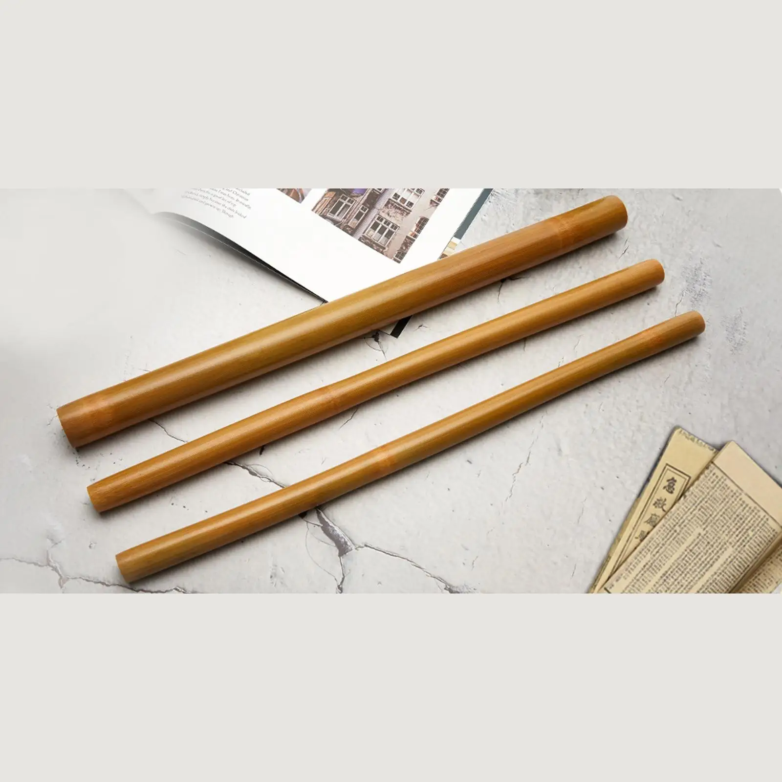 Bamboo Massage Sticks Beauty Salon Roller Stick for Neck Full Body Waist