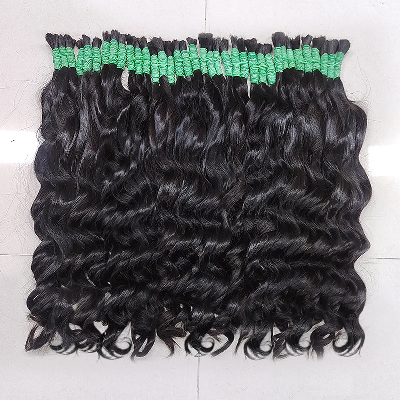 Mega Hair Cabelo Humano Natural Vietnam Remmy Virgin Hair Bulk Kinky Curly Unprocessed Raw Virgin Human Extensions