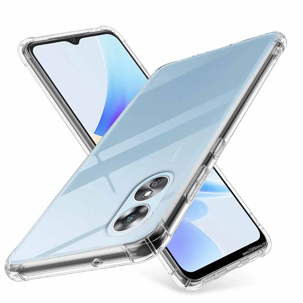 Custodia Trasparente Airbag Per Oppo A17 4G Custodia Morbida In Silicone Antiurto Trasparente Per Oppo A17 A 17 17A Oppoa17 Coques Da 6.56 Pollici