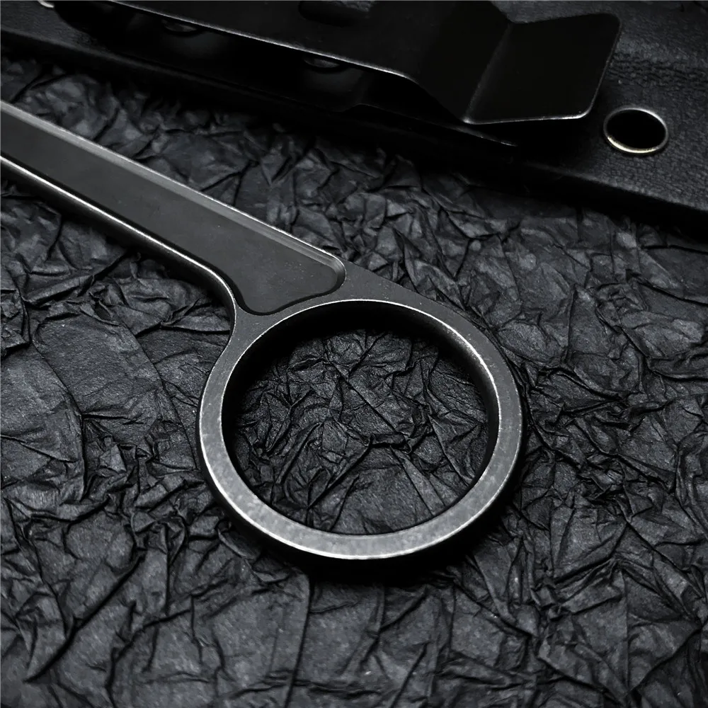 Outdoor Mini Neck Knife Fixed Blade EDC Hunting Knife with K Sheath Keychain Tactical Survival Pokcet Knives Camping Rescue Tool - ztechknives.uk