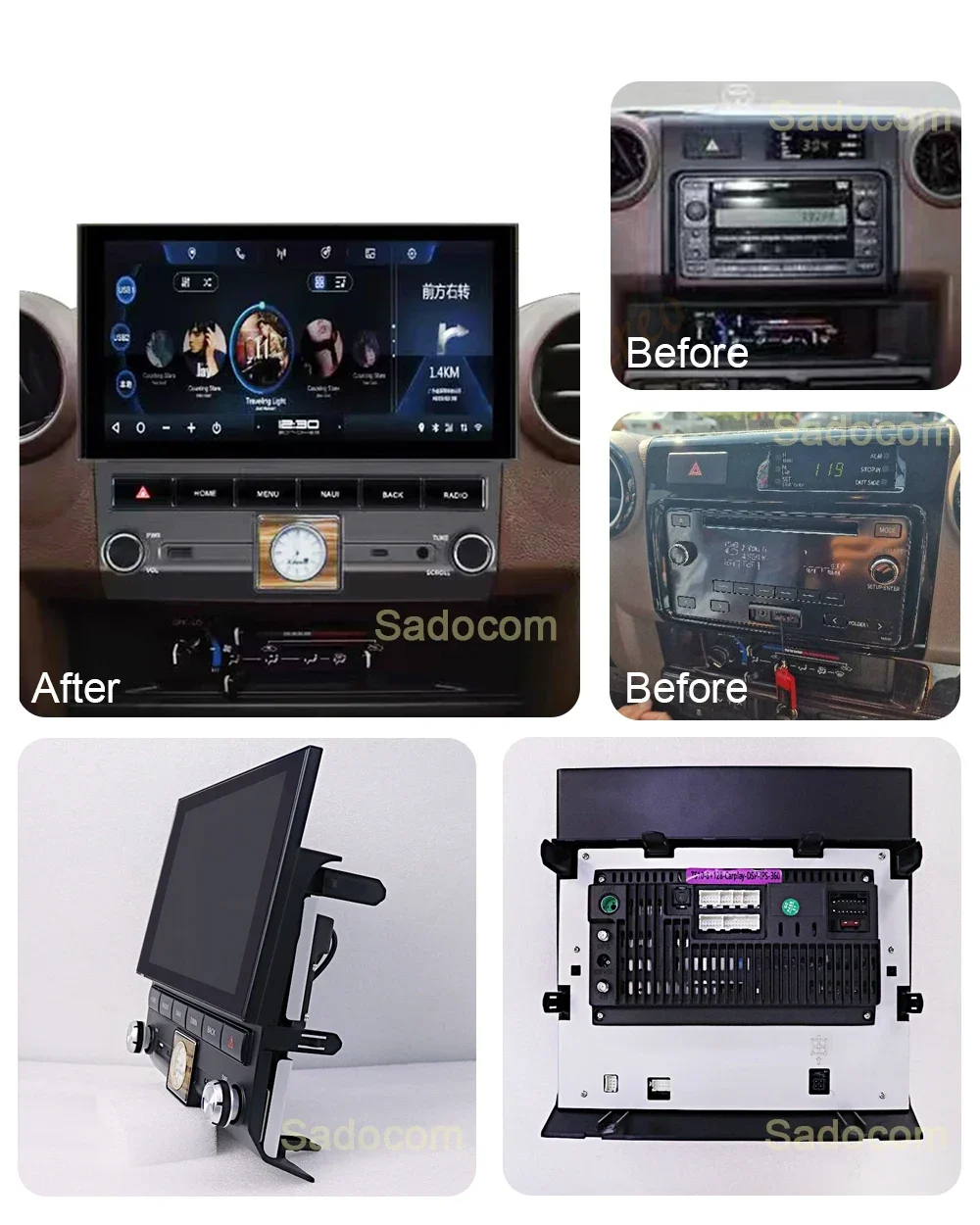 Ÿ  ũ GPS  ׷ , 11.2 ġ 720P 360 ī÷, 6G + 128G, ȵ̵ 13 ڵ DVD ÷̾, 70 76 75 LC70 LC76 LC75