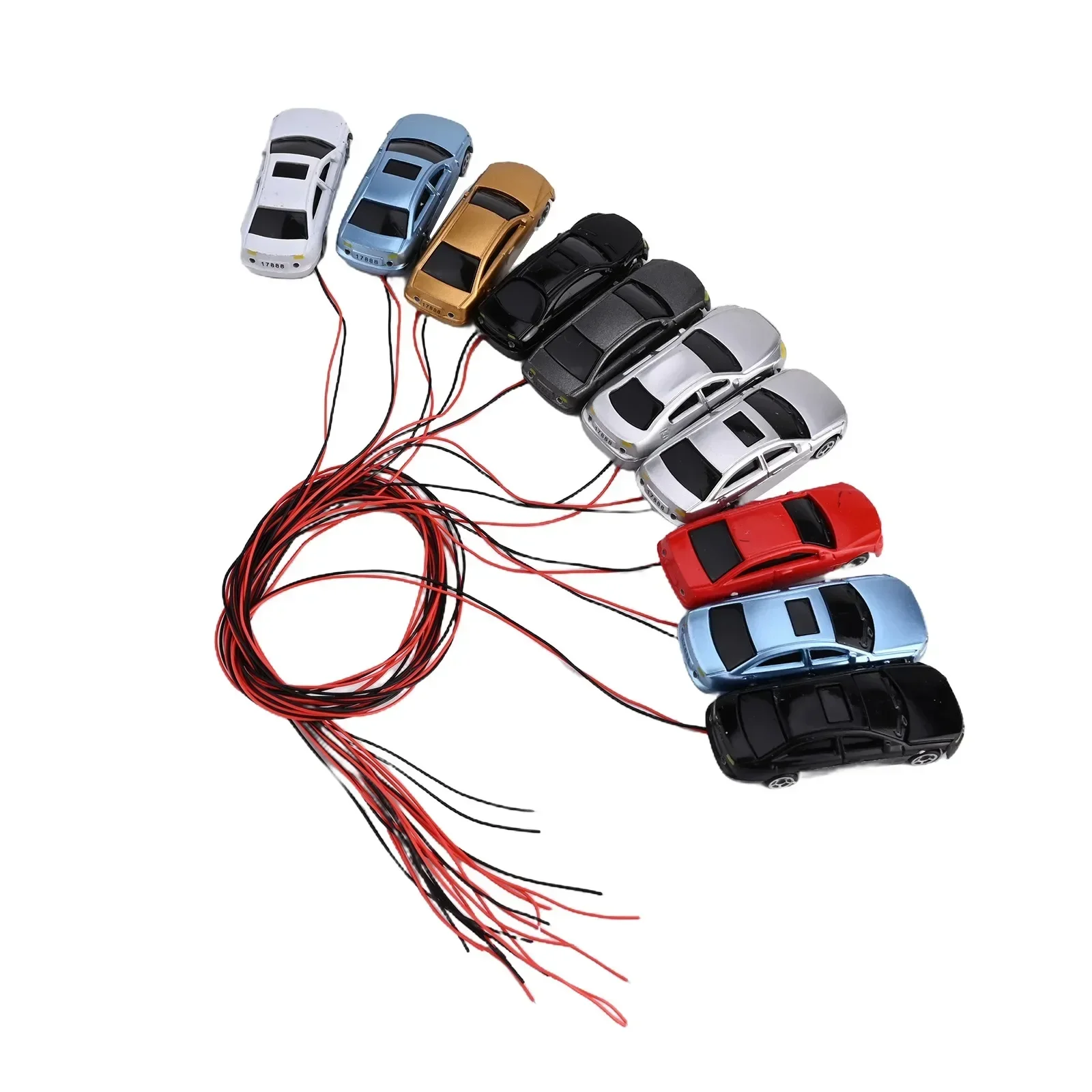 10 조각 모델 자동차 기차 홈 가든 1:87  1:100 H0 조명 모델 자동차 기차 45x16x11MM 모델 빌딩 액세서리