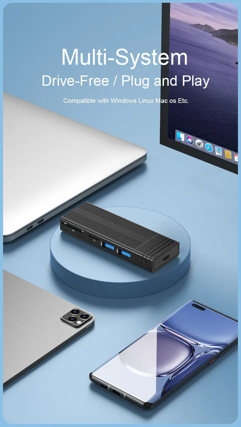 TF com Gabinete SSD Nvme M.2, 10Gbps,