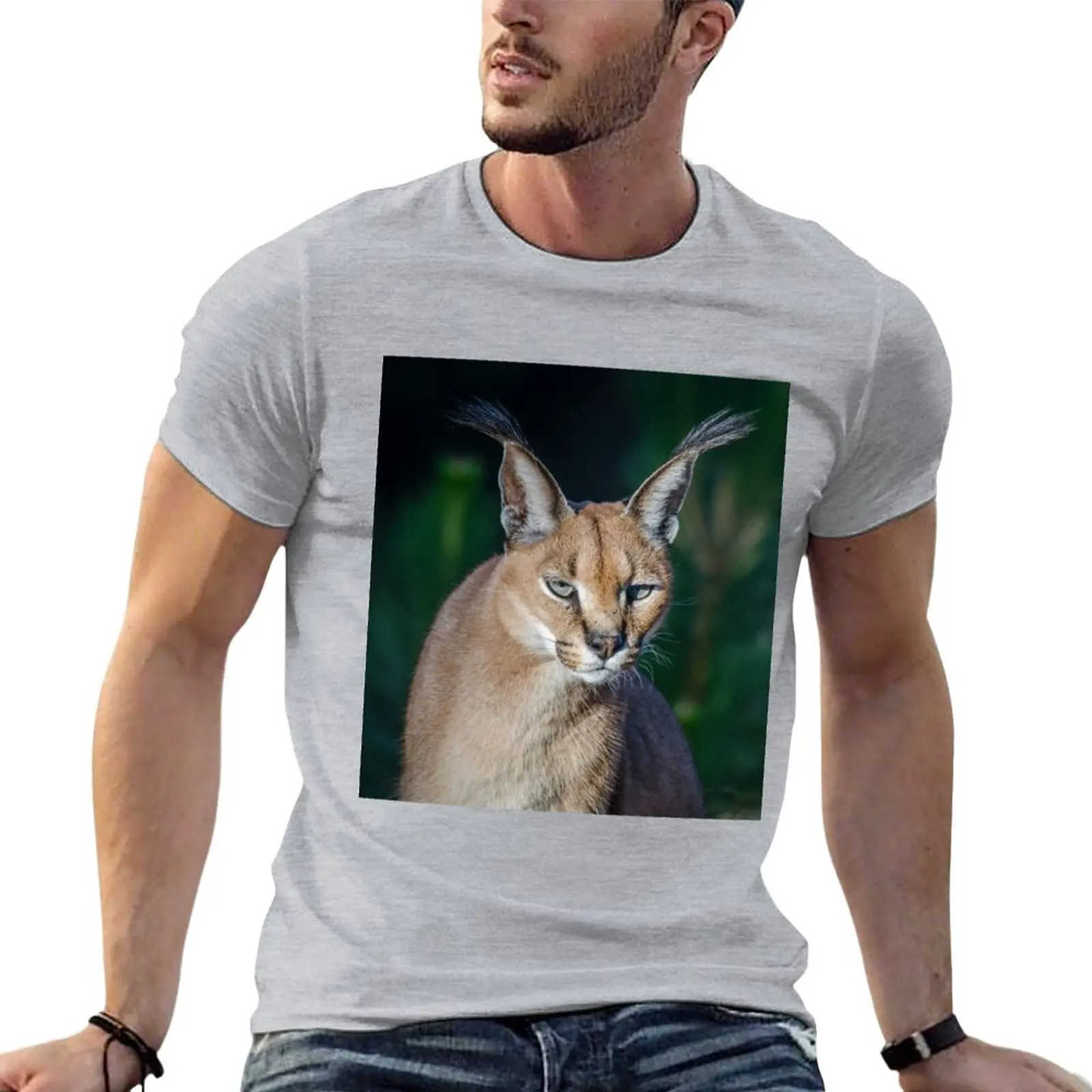 

Caracal T-Shirt blank t shirts Short sleeve plain white t shirts men