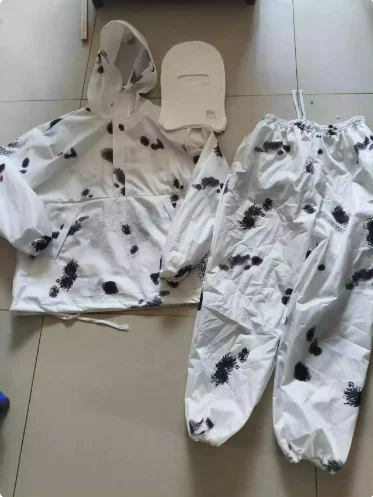 Russian Original Snow Camouflage Cover Set Snow Camouflage Suit+Snow Headgear