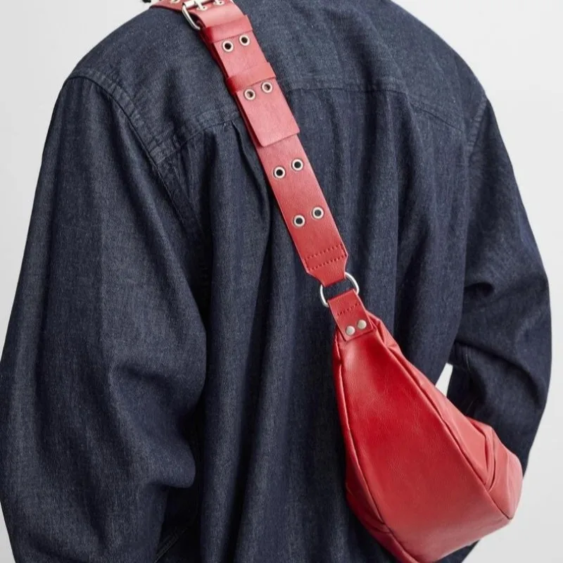 Spring Hot Selling Retro Style Small Bag Spicy Girls  Vintage Leather Shoulder Crossbody Underarm Bag Commuter Handbag