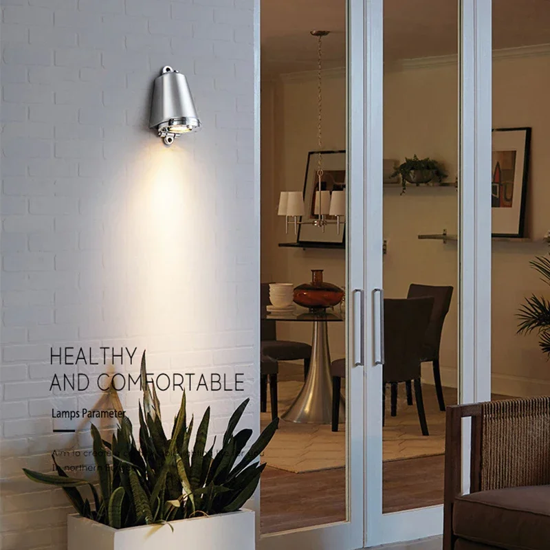 Led Outdoor Wall Lamp Waterproof Garden Light Aluminum Retro Wall Washing For Balcony Staircase Hallway Door