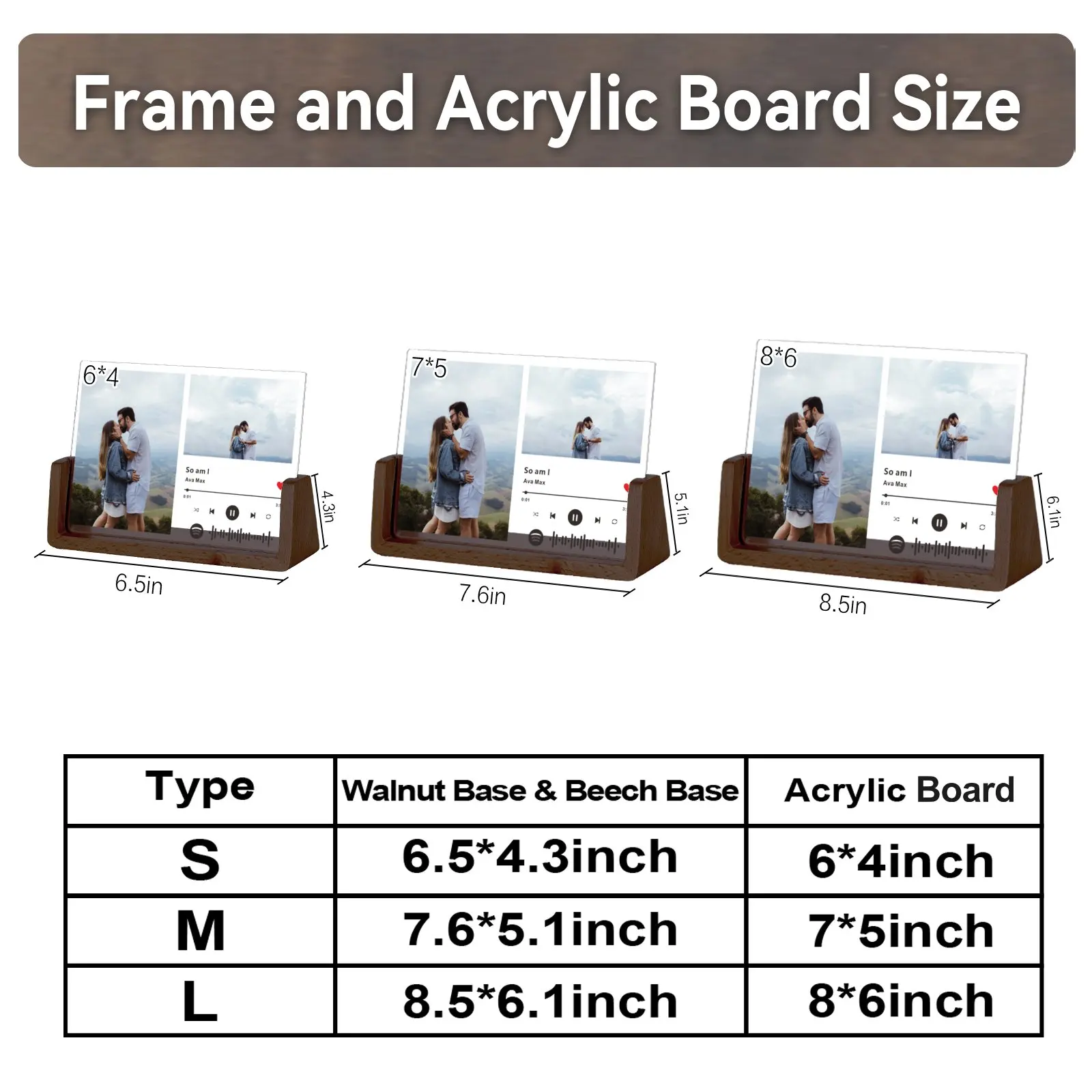 Custom Spotify Song Code Picture Frame 6 | Custom Spotify Song Code Picture Frame 6