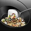 Mocka Meislabang Iron Pot Second-generation Household Round Bottom Wooden Handle Frying Pan, Anti Scald, Easy To Wash, Electric 3