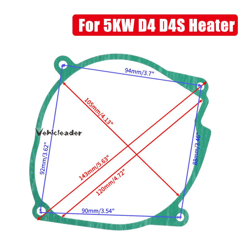 Diesel Heater 1/5/10pcs/lot 2KW 5KW Camping Truck Cab Diesel Heater Blower Fan Motor Gaskets For Eberspacher Airtronic D2/D4/D4S