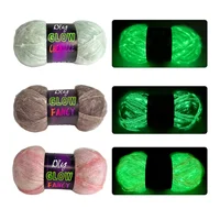 1pc 50g Glow in Dark Polyester Wool Luminous Knitting Yarn for Hand Knitted Cardigan Scarf Carpet Sweater Hat 2