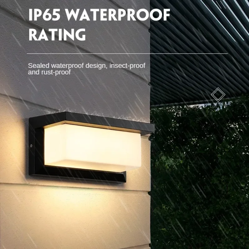 LED outdoor light waterproof IP65 Motion Sensor light led outdoor wall lighting AC85-265V wall lam