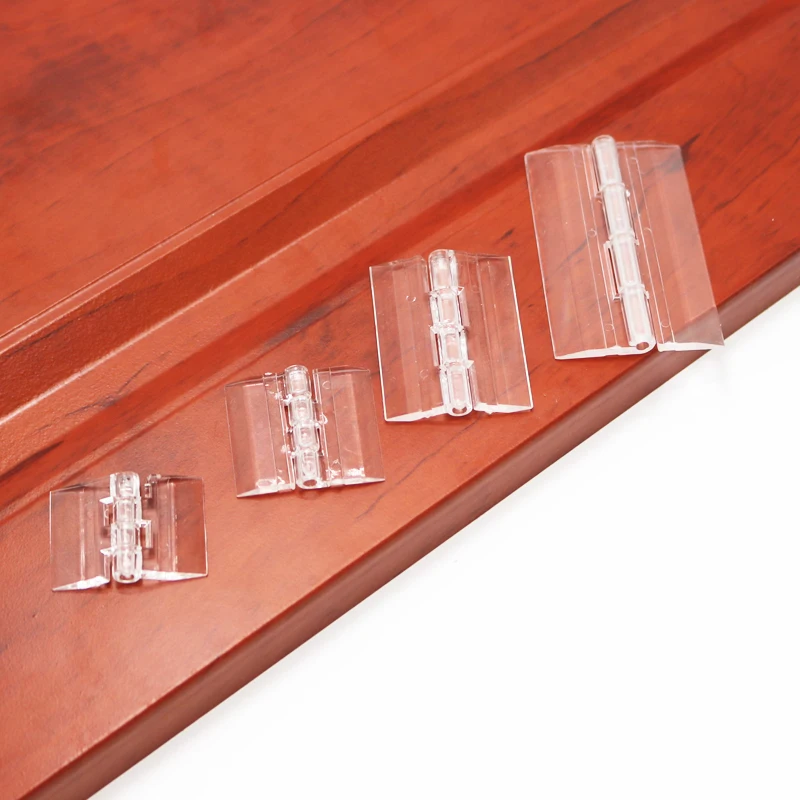 Furniture Hinge 10Pcs 25X33 30X33 38X45 65x42 Plastic Folding Hinges Transparent Plexiglass Hinge Durable Clear Acrylic