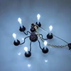 Dollhouse Furniture Kid's Realistic Chandelier Light Preschool Pretend Play Sand Table Toy Scaled Model LED Ceiling Lamp 1