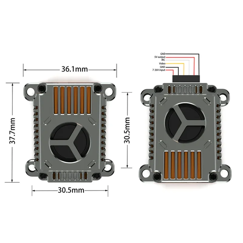Transmetteur Vidéo 5.8Ghz 3W FPV VTX pour Drone Longue Portée