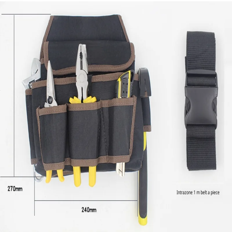 Heavyduty Tool Organizer Waterproof Waist Bag for Electrician and Repairman