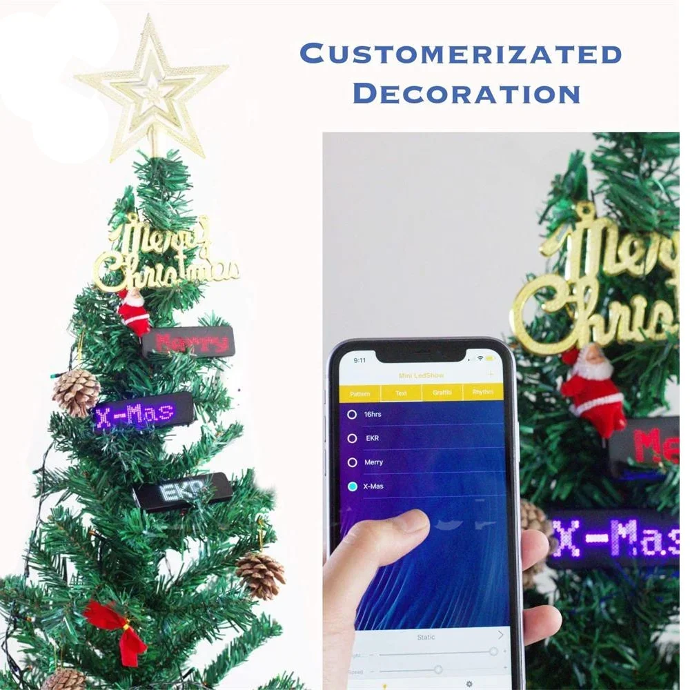 LED Message Board LED Display Board LED Fully New Bluetooth LED Name Badge DIY Programmable Scrolling Message Board Mini Display HD Text Digits Pattern Display 2347302 LED Fully New Bluetooth LED Name Badge DIY Programmable Scrolling Message Board Mini Display HD Text Digits Pattern Display