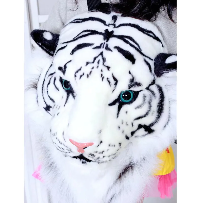 Shoulder Plush Backpack Bag Creative Trend Tiger Handbags For Women Casual High-Quality Messenger Versatile Luxury Crossbody