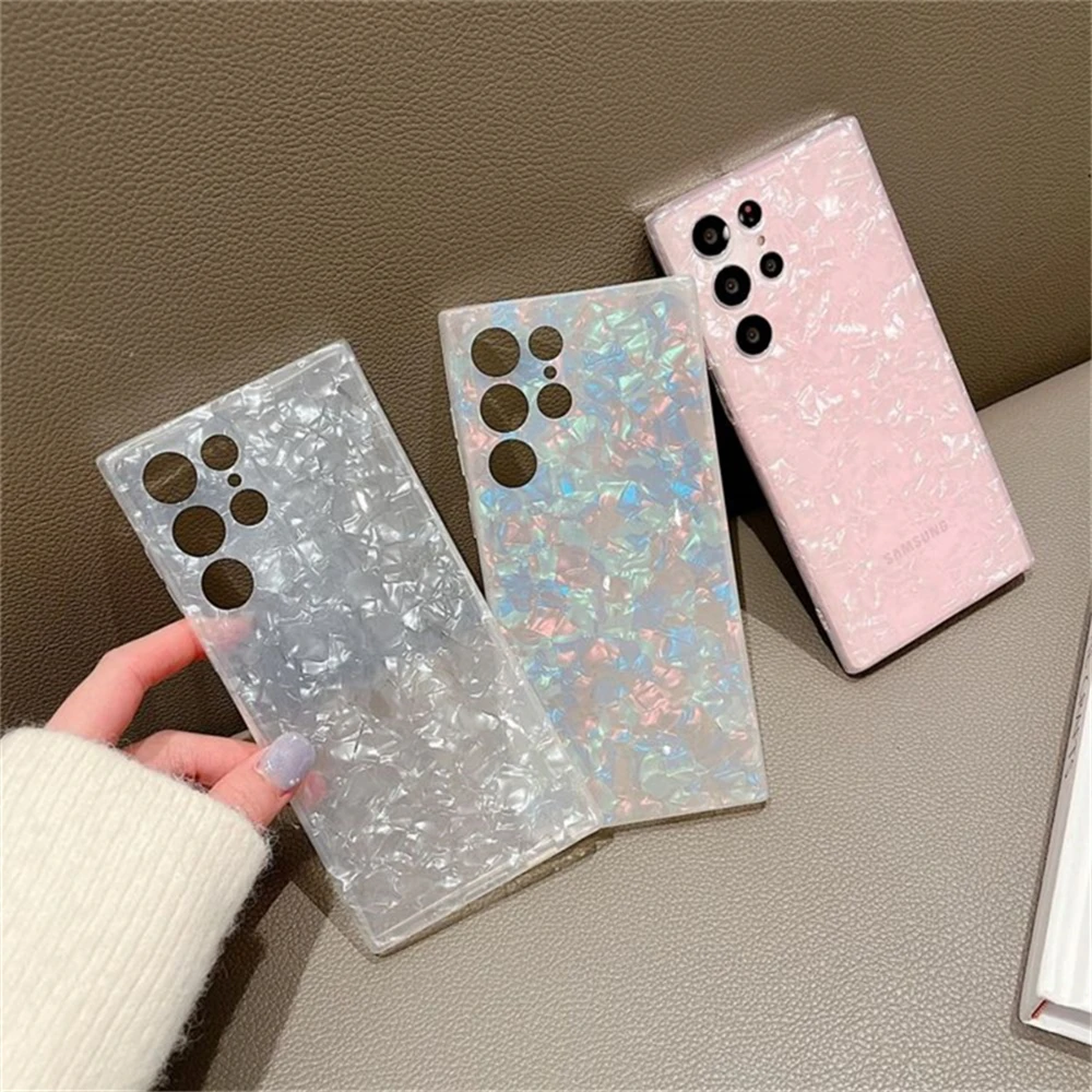 Coque transparente en marbre coloré, étui souple pour Samsung S22 Ultra S21 Plus S20 FE S10 Note 20 10 9 S9 S8 A52 A22 A12 A51 A71_voghion.com