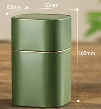 Metal Box Stainless Steel Tea Can Mini Travel Portable Container Jar Sugar Coffee Caddy Organizer Tea Sealed Box Kitchen Storage tea tin box tea canister