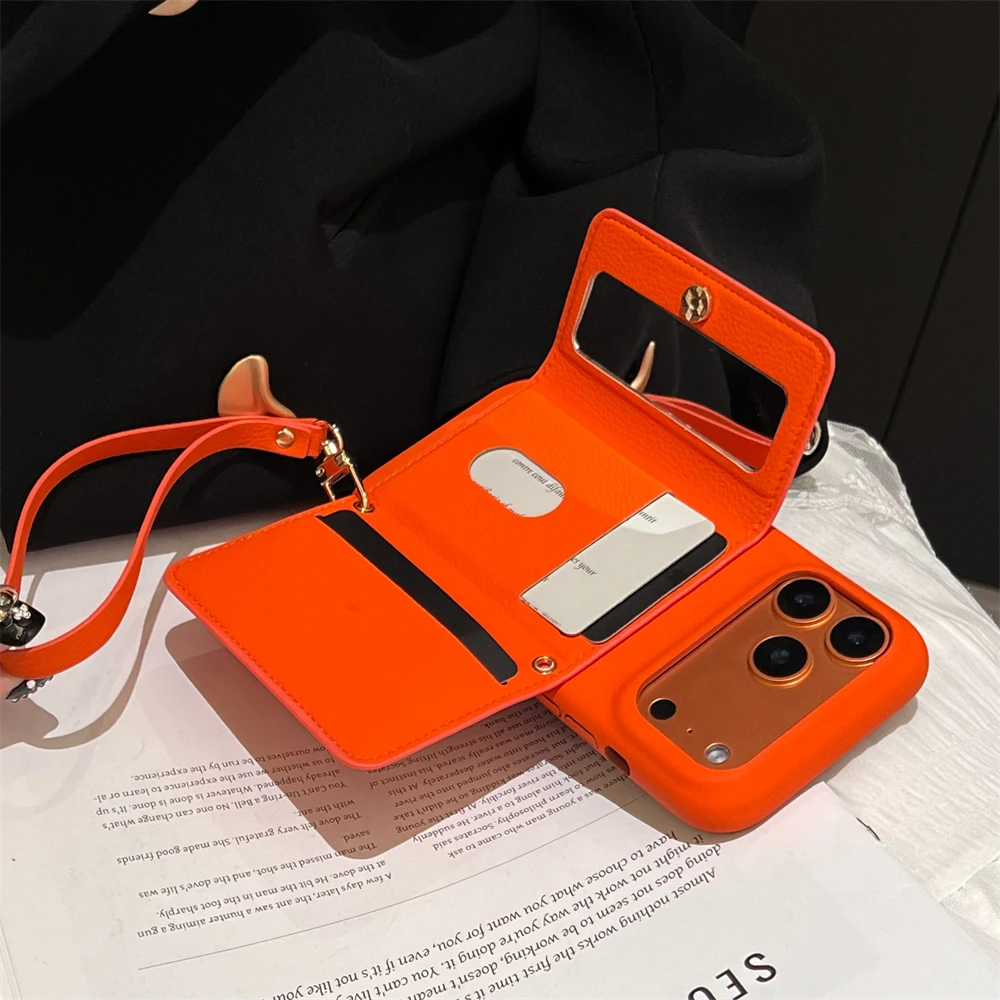 Vintage Leather Card Slot Wallet and Shockproof Phone Case Cover
