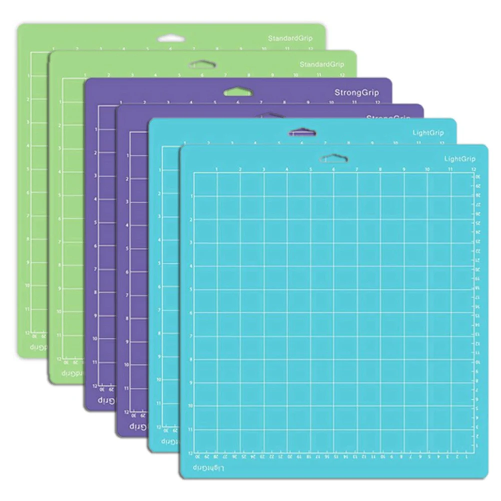 Tappetini Da Taglio Per Cricut Maker/Maker 3/Explore 3/ Air 2/Air 6 Pack(12 X12 Pollici Standard Grip/Light Grip/Strong Grip)