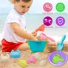 Baby Beach Toys Children Outdoor Summer Sand Play Set Infants Digging SandPlastic Shovels Buckets Water Play Beach Toys for Kids 2