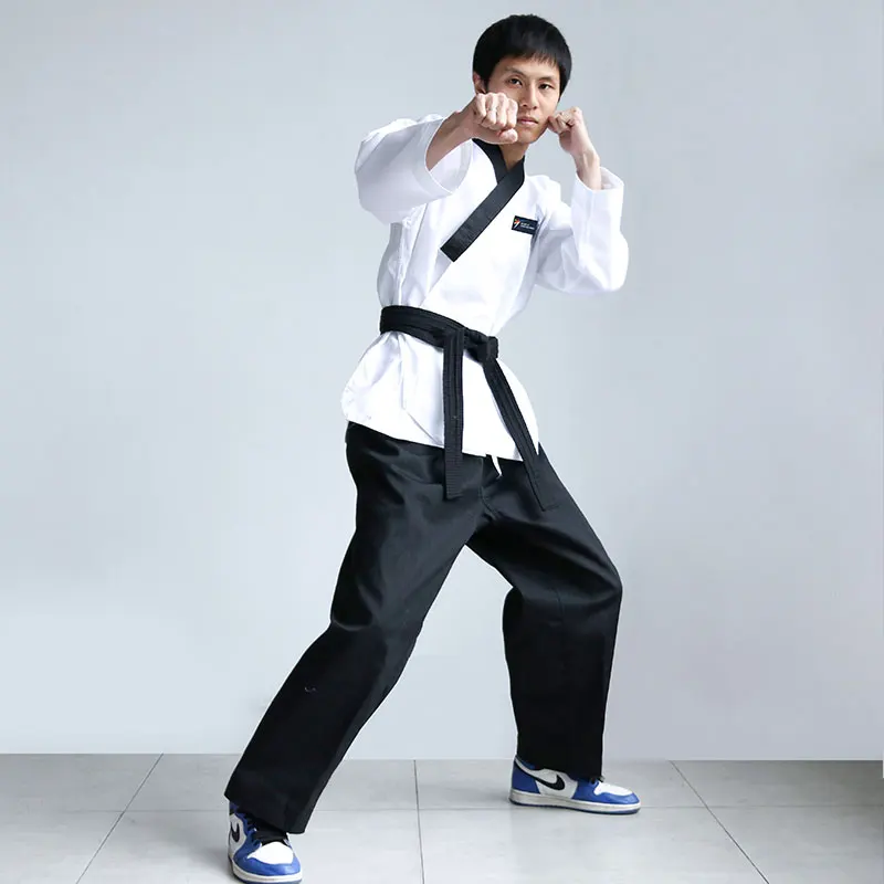 Martial Arts Taekwondo Gi Suit Uniform White Cotton Polyester  Kids & Adult Sizes