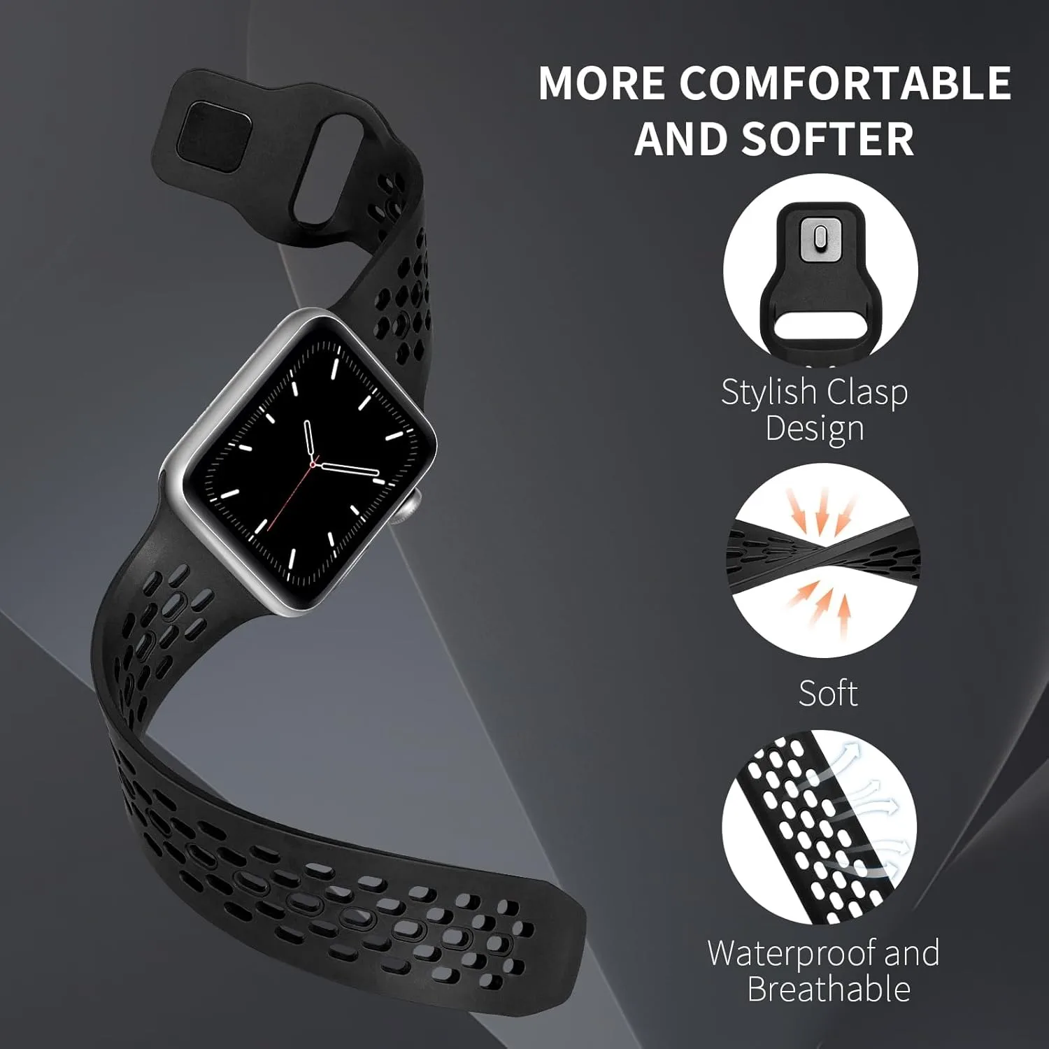 Silicone Strap for Smartwatch - Versatile Sport Band Bracelet