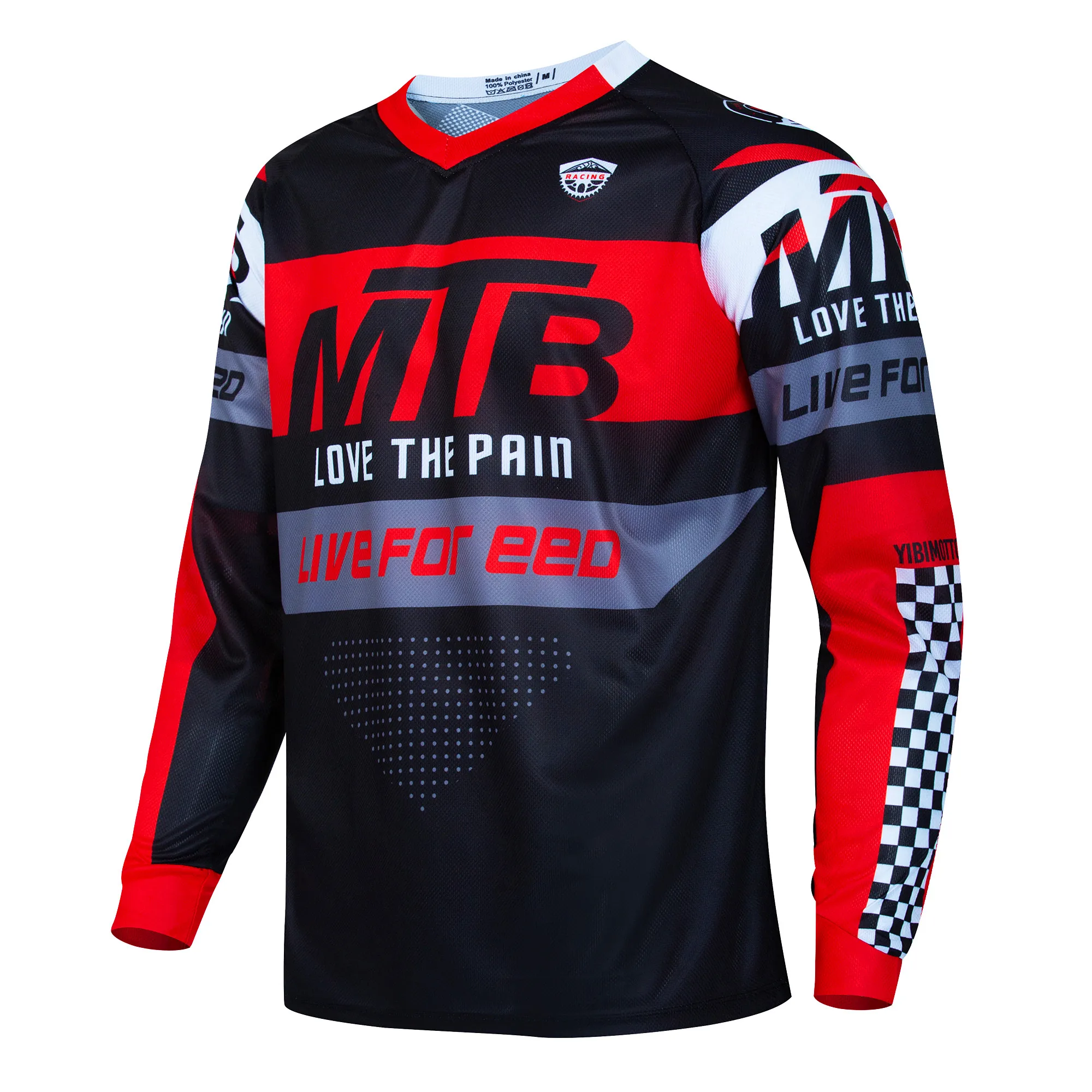 RAC TEAM Downhill Jersey Mountain Bike T-Shirt Bicycle Motorcycle Jersey Motocross Shirt MTB Motorsport Cycling Shirts