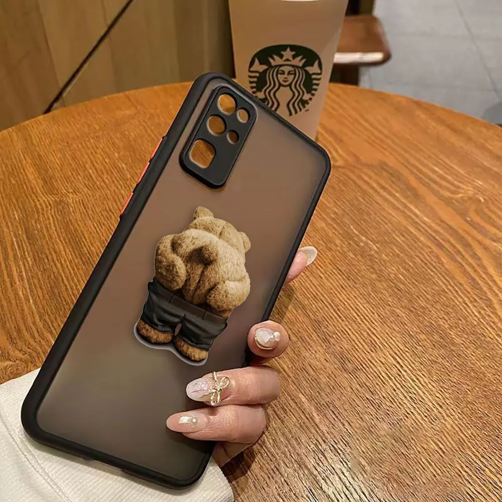 thumbnail image 1 of Funda mate para HONOR 70 50 30S 30 20 8X 9A 9X PLAY 4T X7 X8 X10 5G V40 Funda Coque Capa Shell travieso t-oso de peluche pareja, 1 of 5