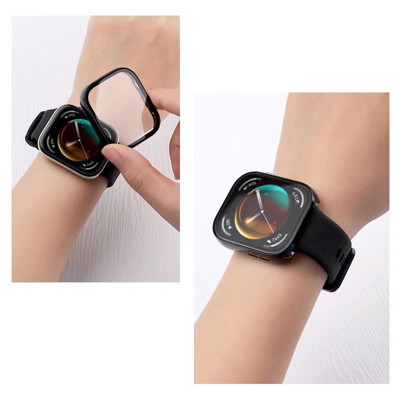 Premium Tempered Glass Screen Protector with Durable Bumper Case for Huawei Watch Fit - New Accessories Collection