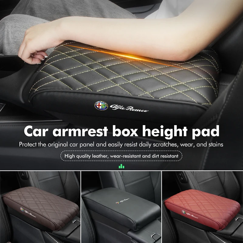 Tappetini Per Braccioli Per Auto Tappetini Protettivi Addensati Per Console Centrale Per Alfa Romeo Gt Stelvio F1 Brera Volante Tonale Gloria Disco