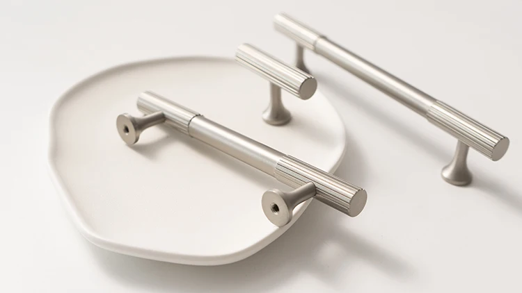 níquel, recartilhado, gaveta botões, T Bar, quarto, cozinha, Hardware armário