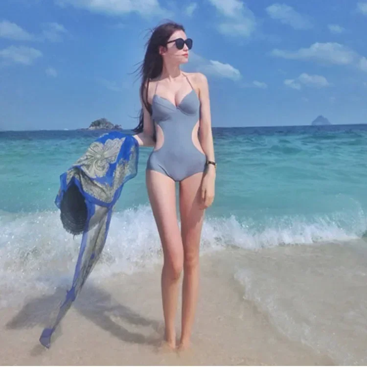 

Ruched Strappy One-piece Swimsuit For Women Tropicals Sexy Backless Monokini Swimwear 2023 Bathing Suit Beachwear Dropship