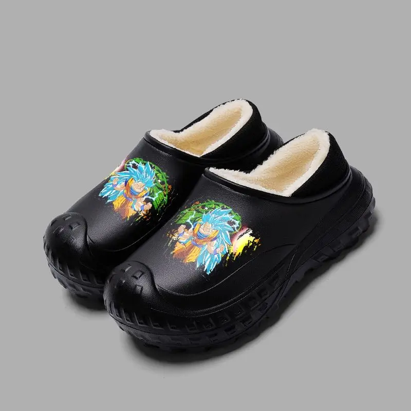 Dragon Ball Goku Baumwoll-Hausschuhe, neue Winter-Plüsch-warme Baumwollschuhe für Studenten, Paare, wasserdicht und schmutzabweisend, Geburtstagsgeschenk – Detail 6