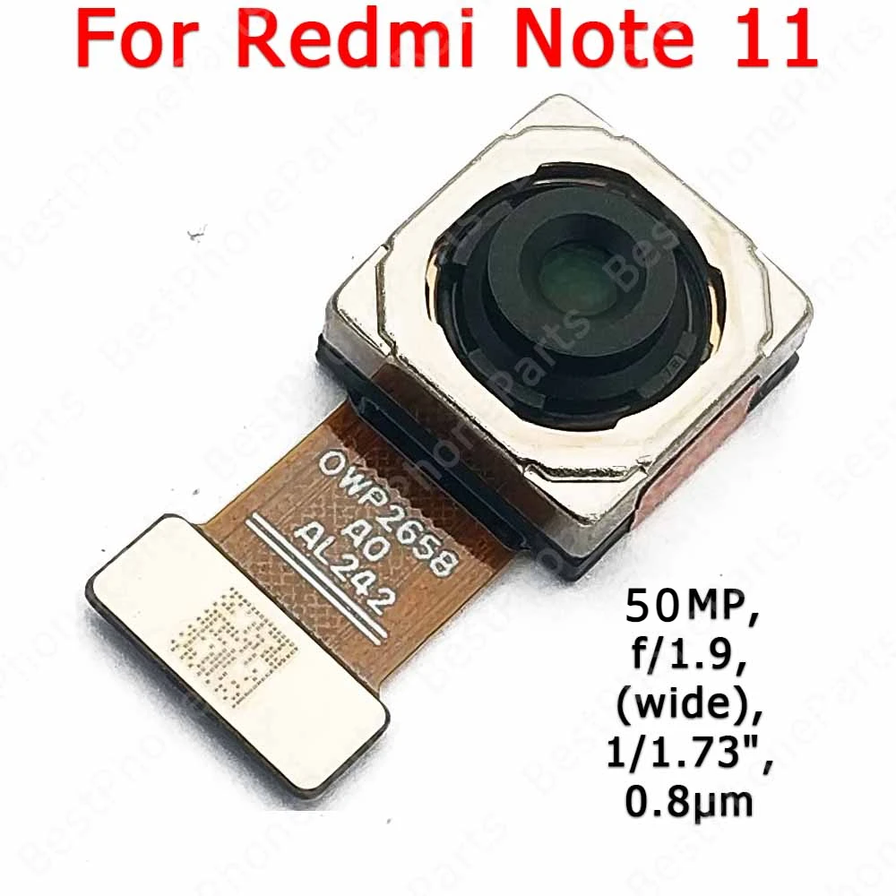 Mobile phone camera module back camera for Xiaomi Redmi Note 11 rear camera module replacement backside view flex spare parts