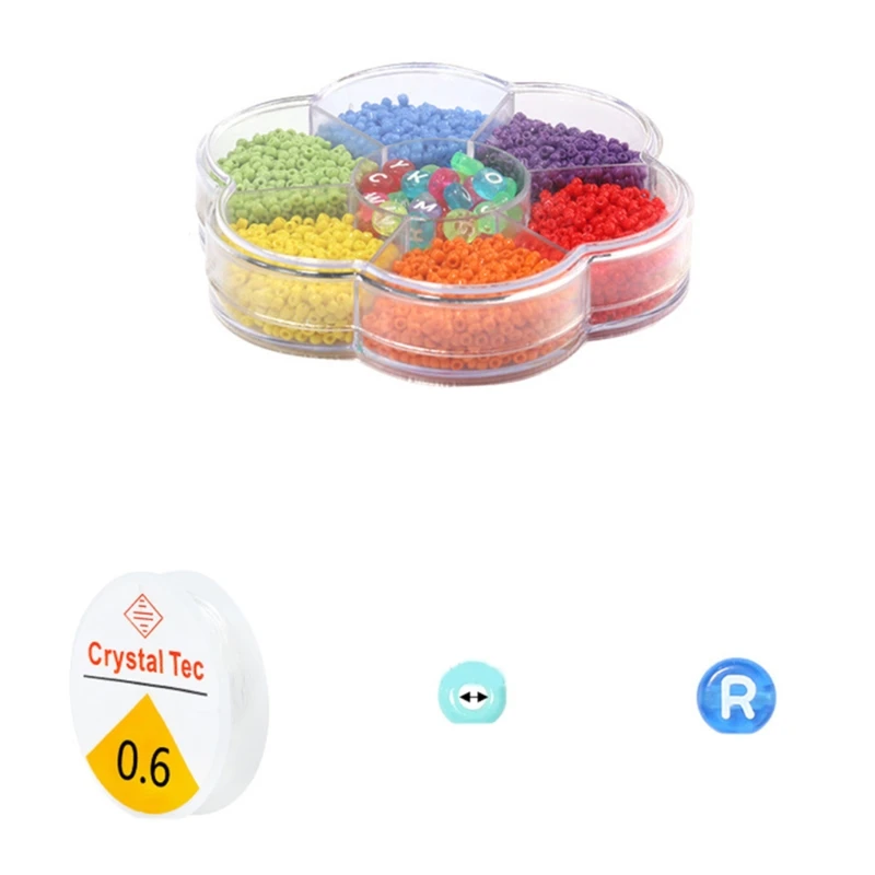 

Bead Assortment Jewelry Making 7mm Letter Beads Bracelets Circle Parent-Child