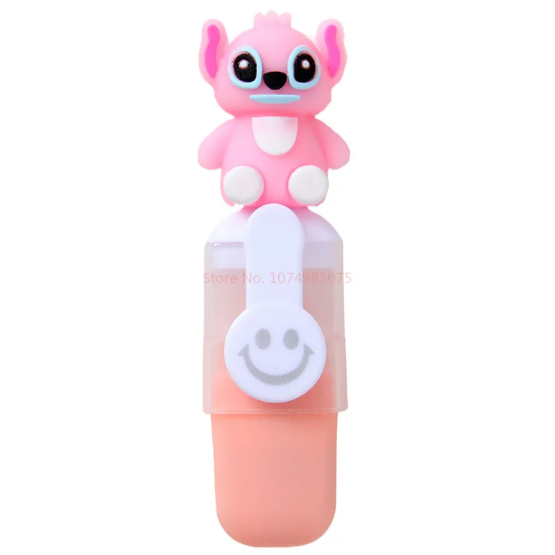 Highlighter Marker 6pcs Anime Stitch Bagged Mini Lilo & Stitch Cartoon Diy Handbook Pen Student Stationery Gift