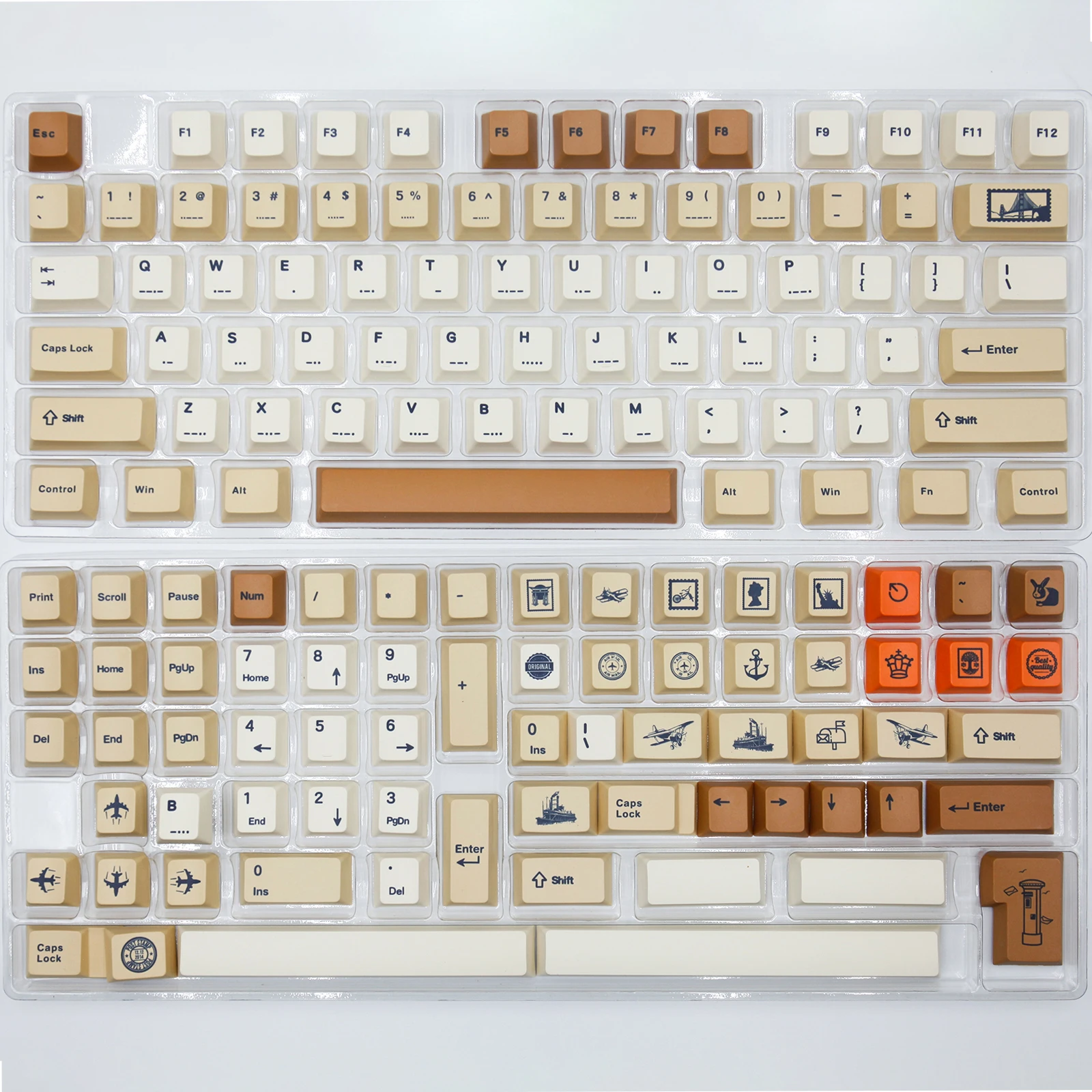Cereja, Dye-Sub, GMK, ISO, Layout dos EUA,