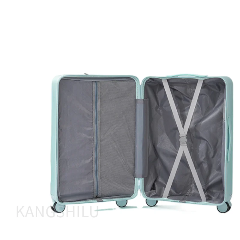 Travel Suitcase With Wheels 18''20''22''24''26''-Inch Front Open Suitcase New Multi-Functional Password Suitcase Trolley Case