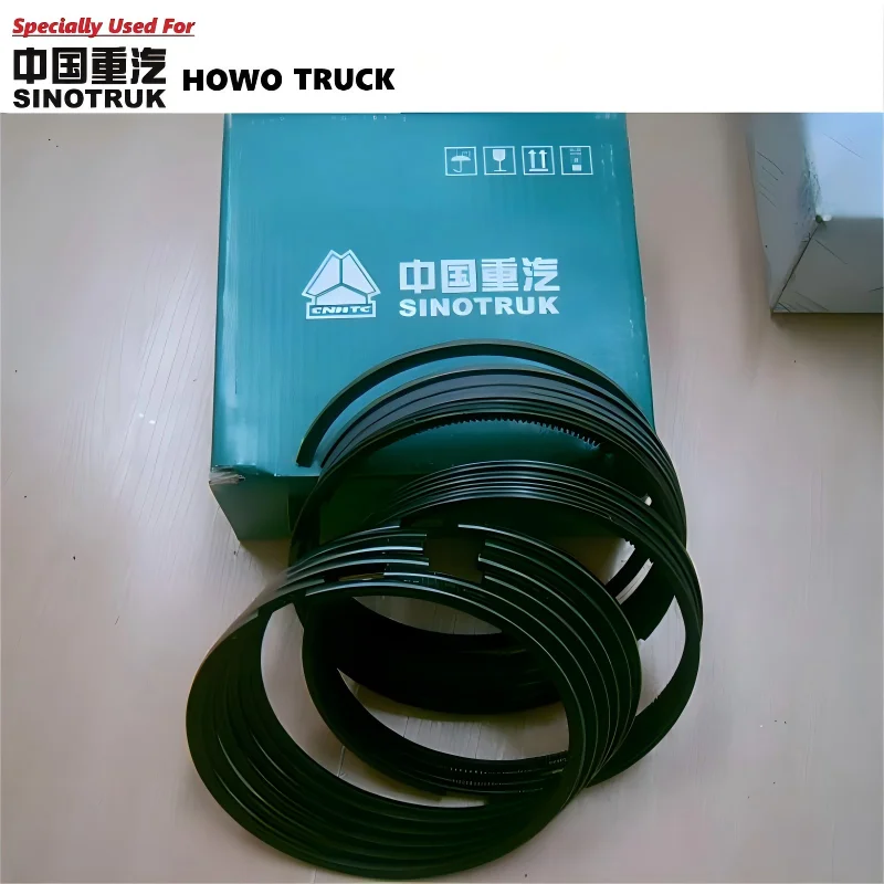 시노트럭 HOWO D12 엔진 순정 품질 피스톤 링 키트 VG1540030005 HOWO 엔진 부품 시노트럭 엔진 부품 D12 엔진 부품
