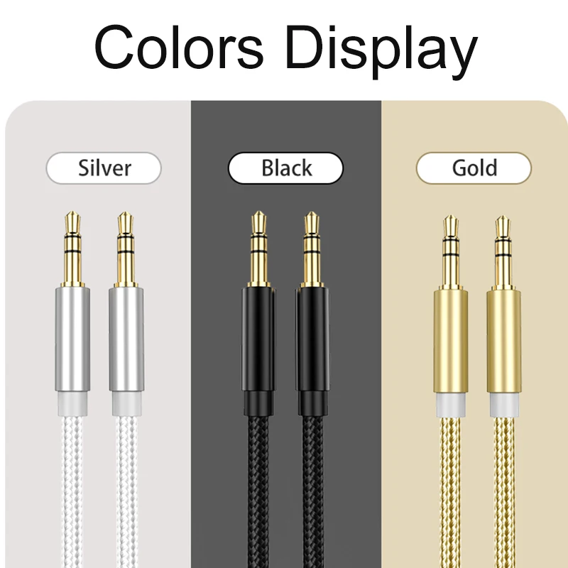 Universal 3.5mm AUX Audio Cable for Headphones and Speakers